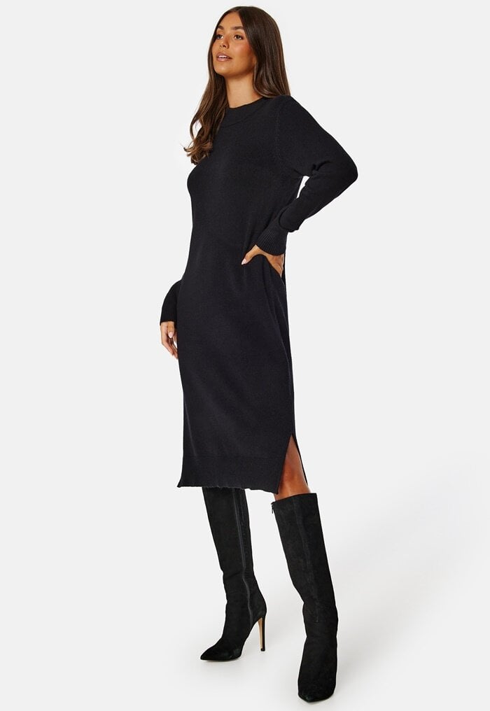 VILA Ril Crew Neck Midi Dress