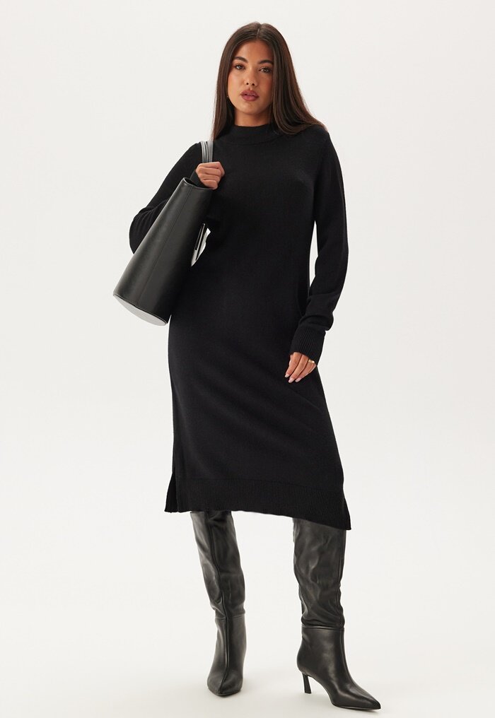 VILA Ril Crew Neck Midi Dress