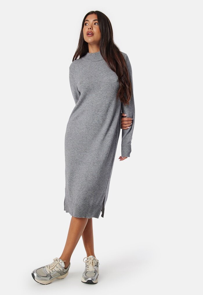 VILA Ril Crew Neck Midi Dress