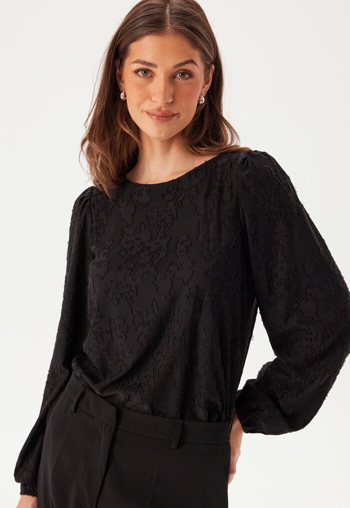 VILA Viadele O-neck L/S TOP TOP Top