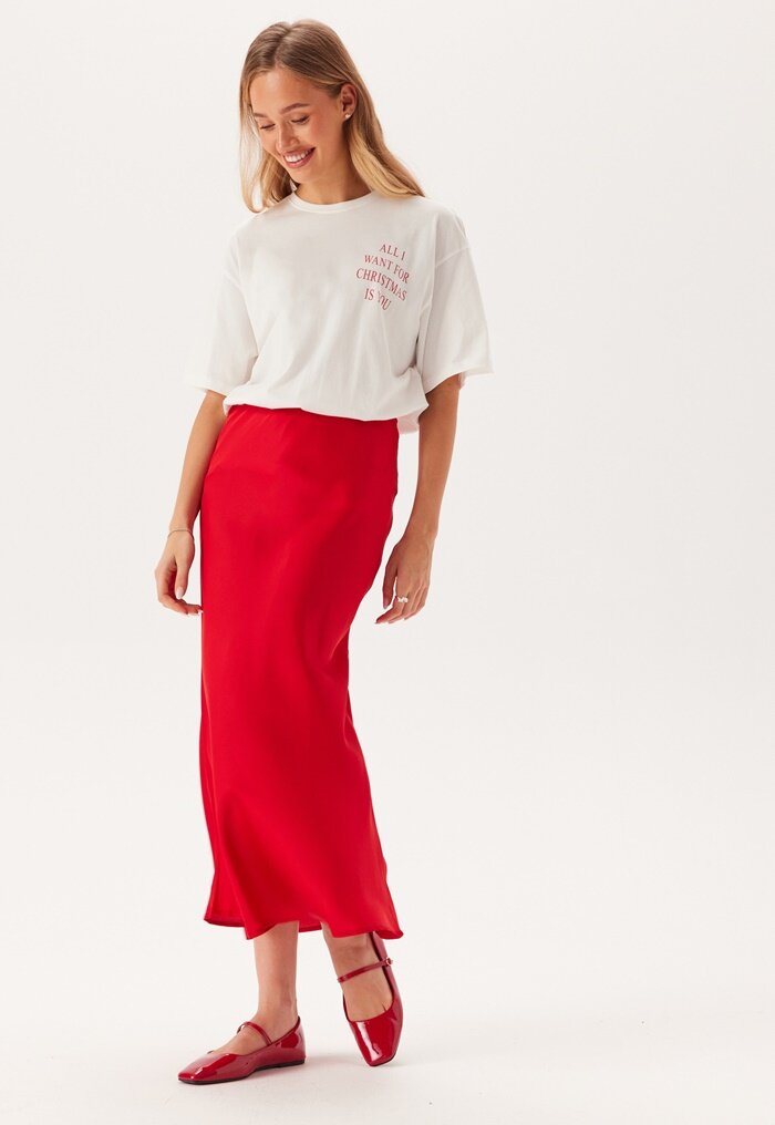 VILA Viellette Hw Long Skirt 