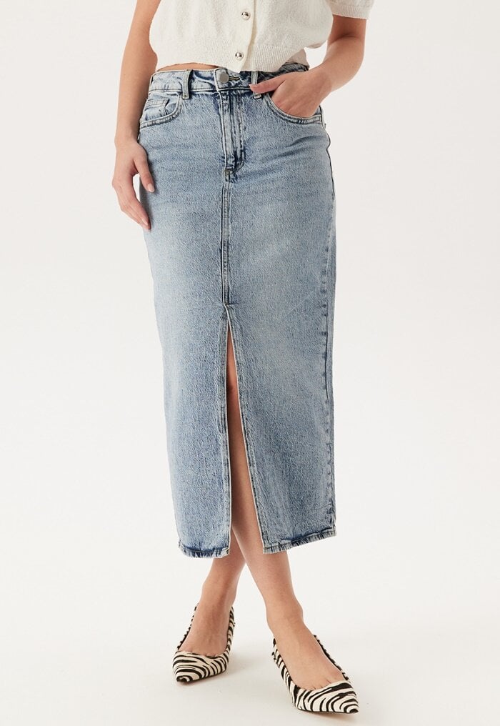 VILA Vijaf Hw Midi Denim Skirt-noos