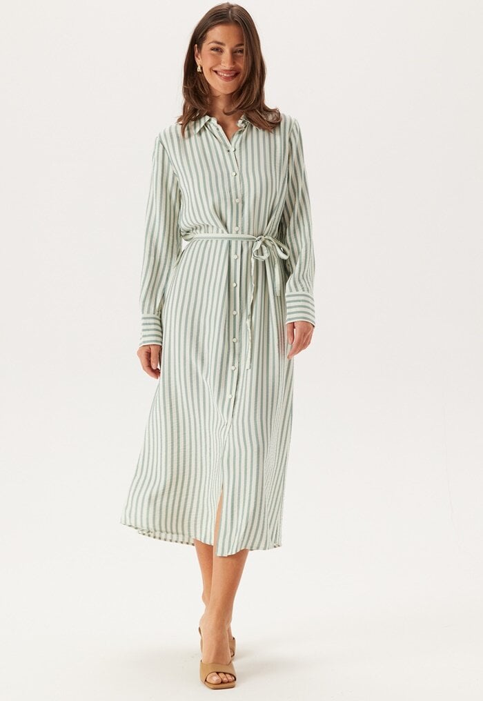 YAS Yaskaya Ls Long Shirt Dress