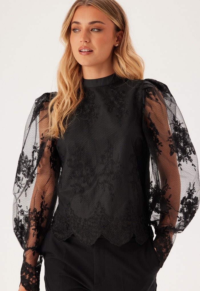 YAS Yaslisa Ls Lace Top W Lining