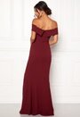 Marianna folded off shoulder gown