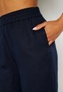 Linen Viscose Pull-On Pants