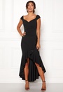 Wrap Front Frill Dress