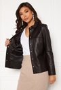 Anne Leather Shirt Jacket