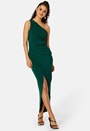 One Shoulder Rouch Dress