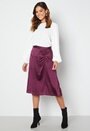 Cristy H/W Rouching Slit Skirt